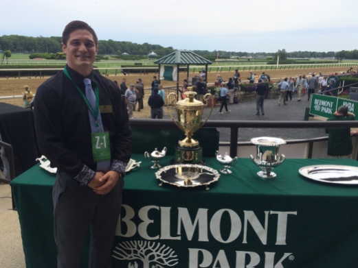 Escorted Belmont Trophy working for NYRA on Belmont Stakes Day